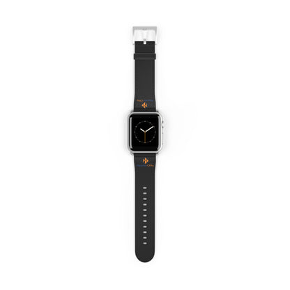 Meicher - Black Apple Watch Band Logo Only
