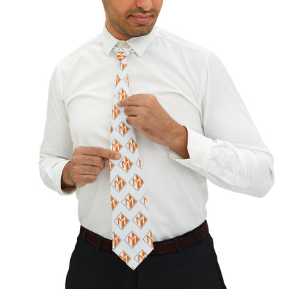 Meicher - White Necktie Repeating Logo