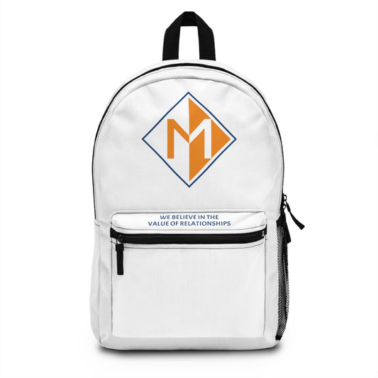 Meicher - White Logo Only Backpack