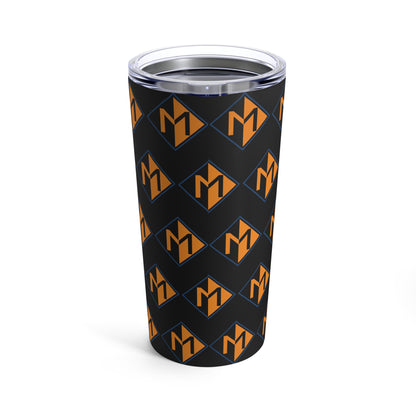 Meicher - Black Repeating Logo Only - Tumbler 20oz
