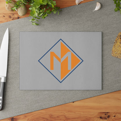 Meicher - Grey Glass Cutting Board Logo Only