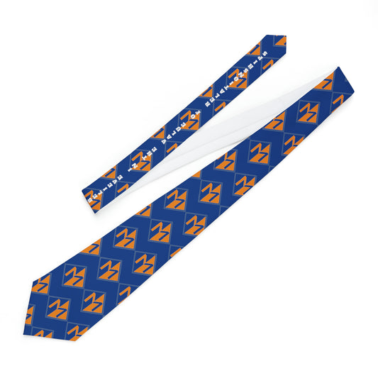 Meicher - Blue Necktie Repeating Logo