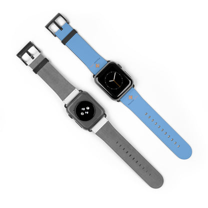 Meicher - Blue Apple Watch Band Logo Only