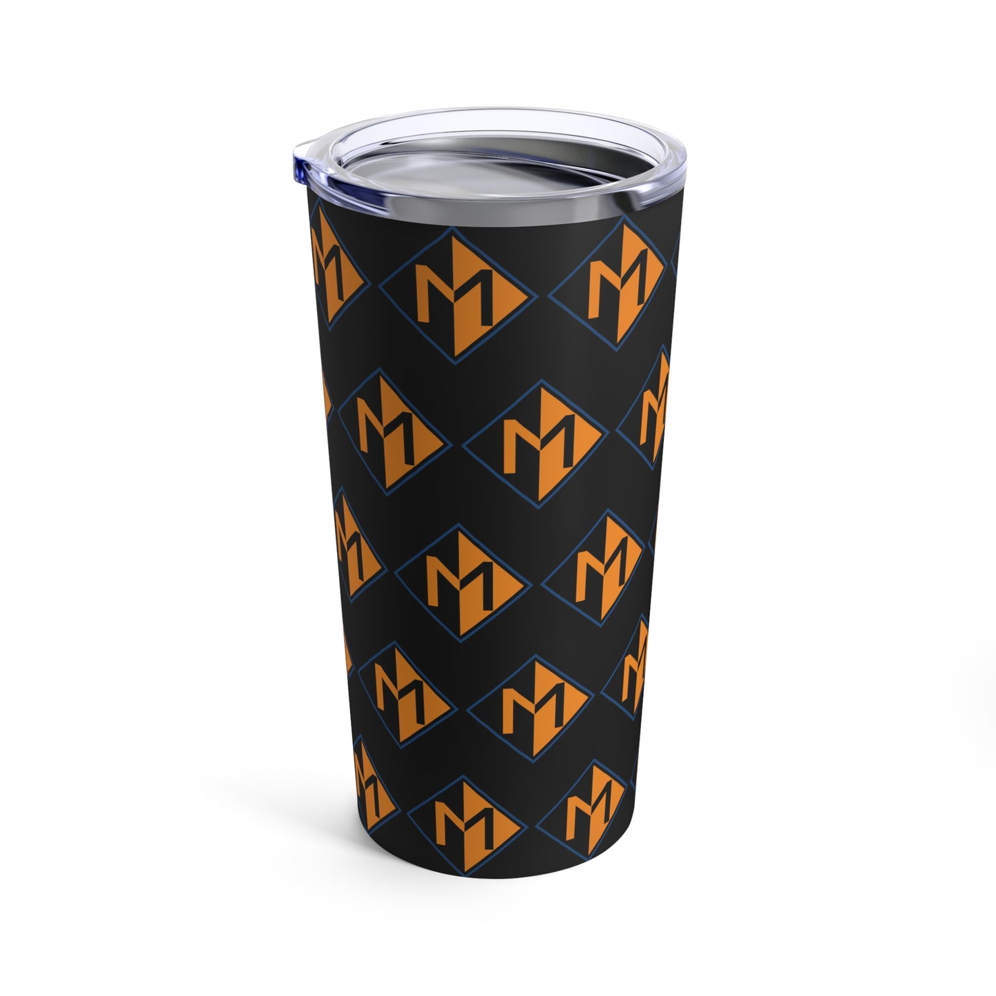 Meicher - Black Repeating Logo Only - Tumbler 20oz