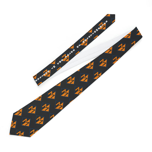 Meicher - Black Necktie Repeating Logo