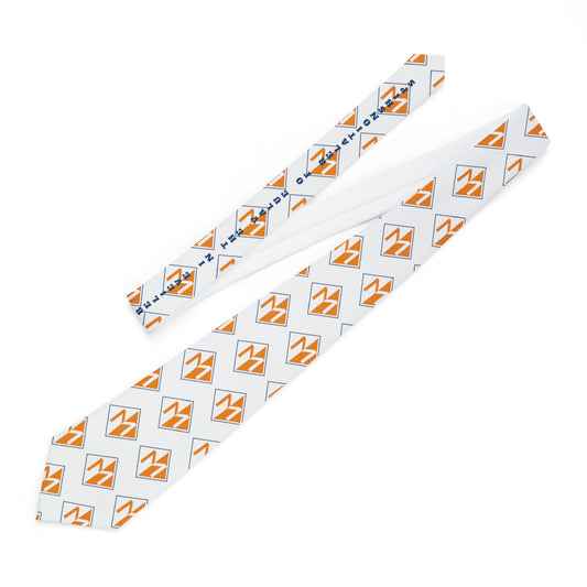 Meicher - White Necktie Repeating Logo