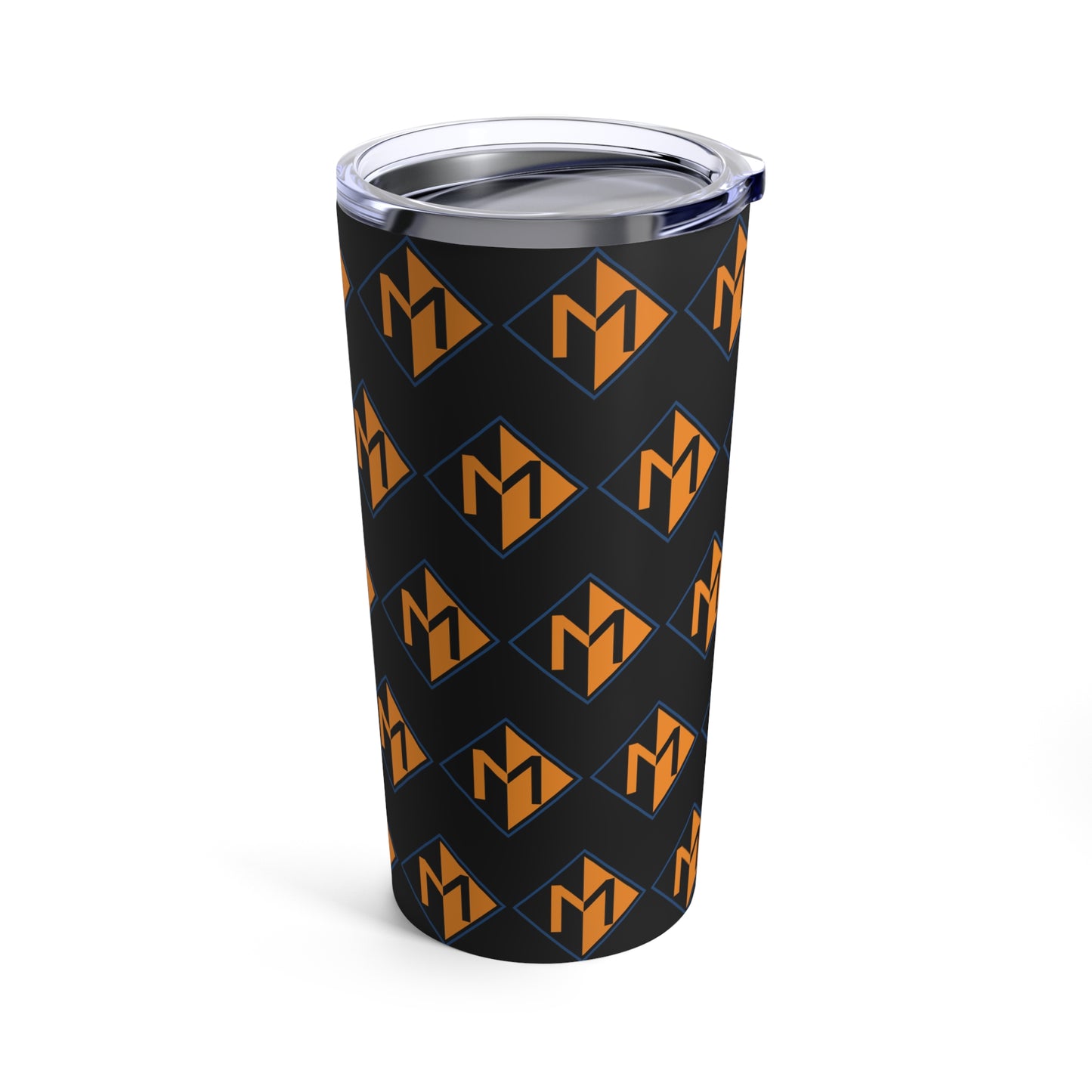 Meicher - Black Repeating Logo Only - Tumbler 20oz