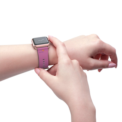 Meicher - Pink Apple Watch Band Logo Only