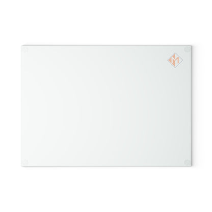Meicher - White Glass Cutting Board Logo Only Small