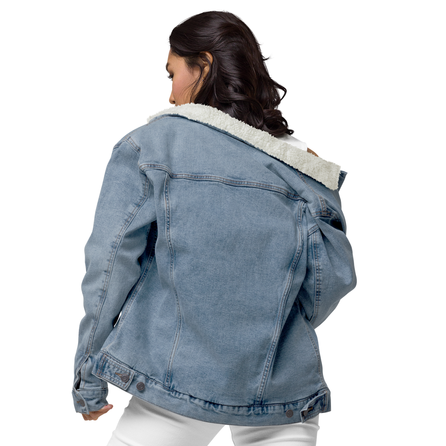 Meicher - Women's Denim Sherpa Jacket